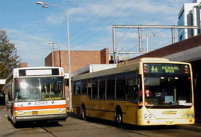 Westbus Volvo 1097 and Busways Mercedes 456